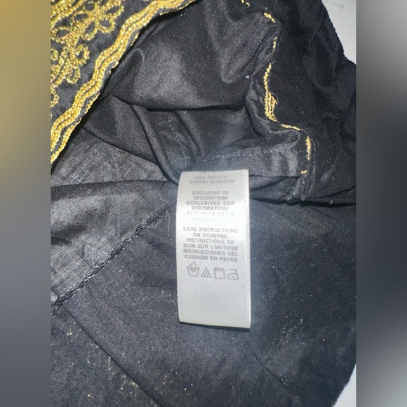 MICHAEL Michael Kors Black Blouse with Gold Detailing Women’s Small - Picture 6 of 9